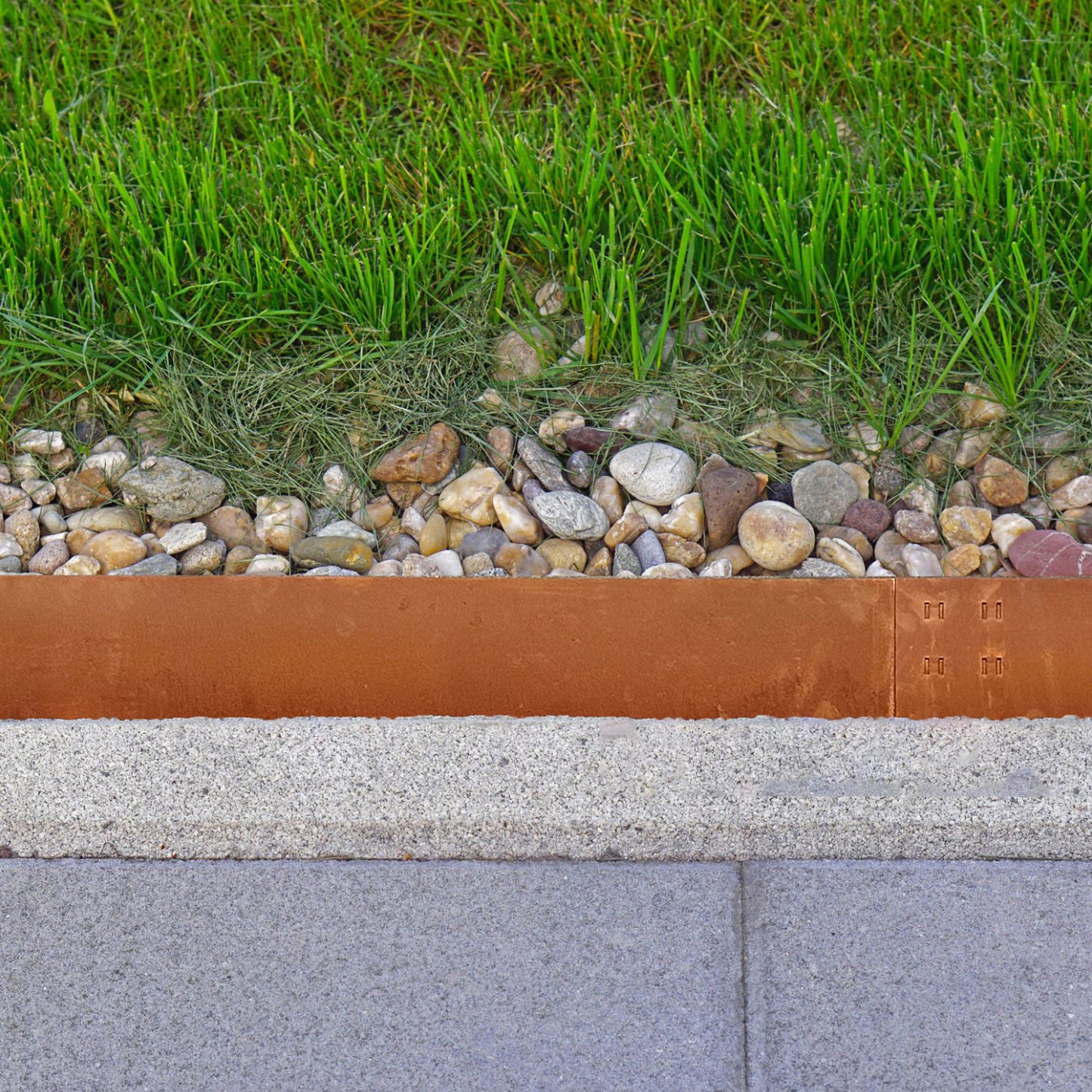 Corten Steel Edging Single Tooth 6 Pieces