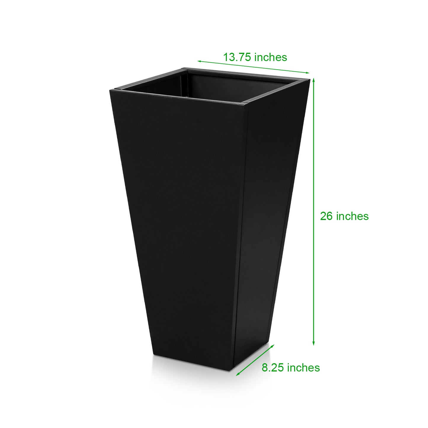 Trapezoid Spray Painting Planter With Partition