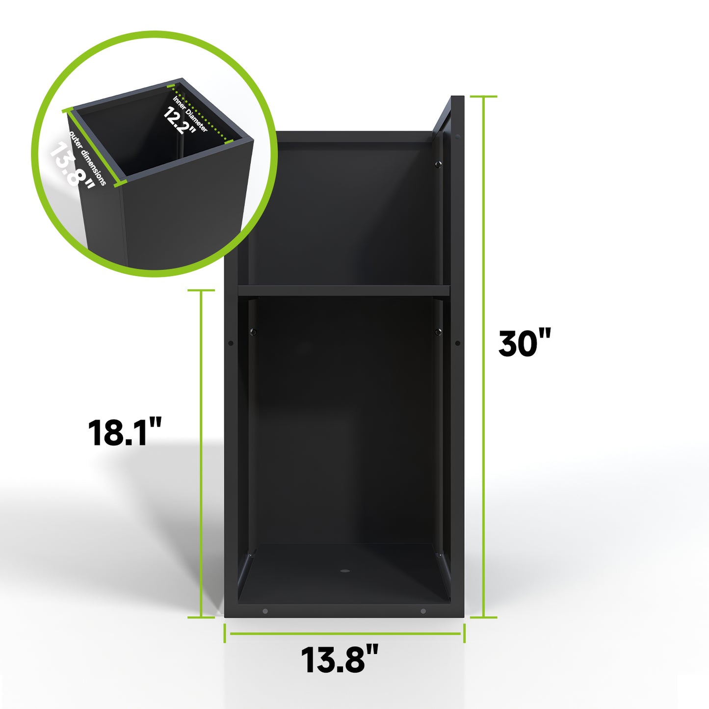 High Spray Painting Planter With Partition