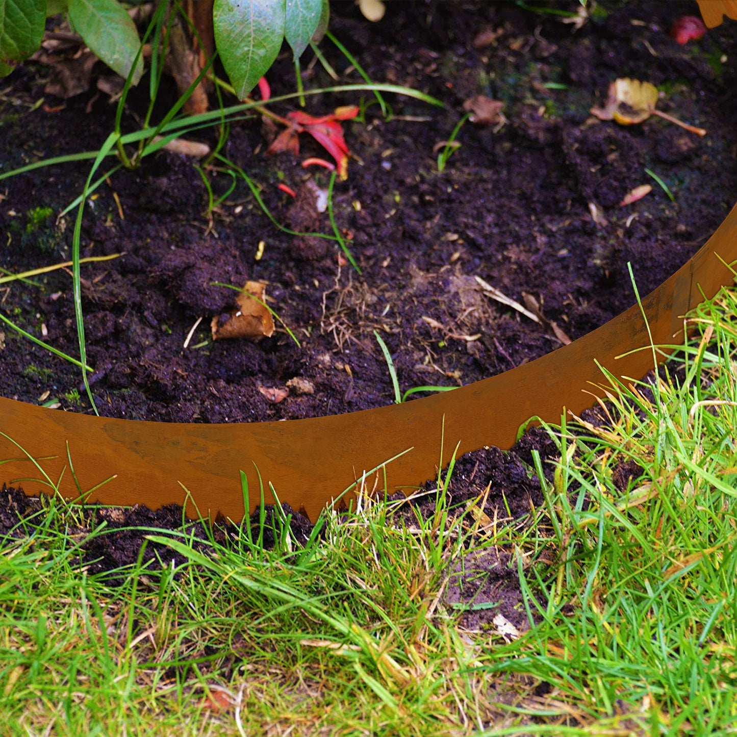Buckle Corten Steel Edging (6 Pieces)