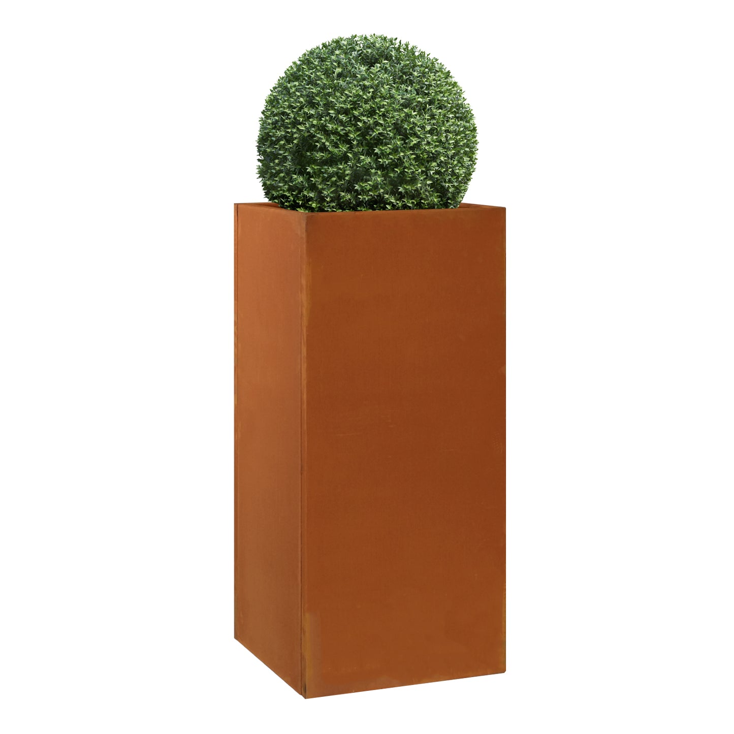 Corten Steel Planter With Partition