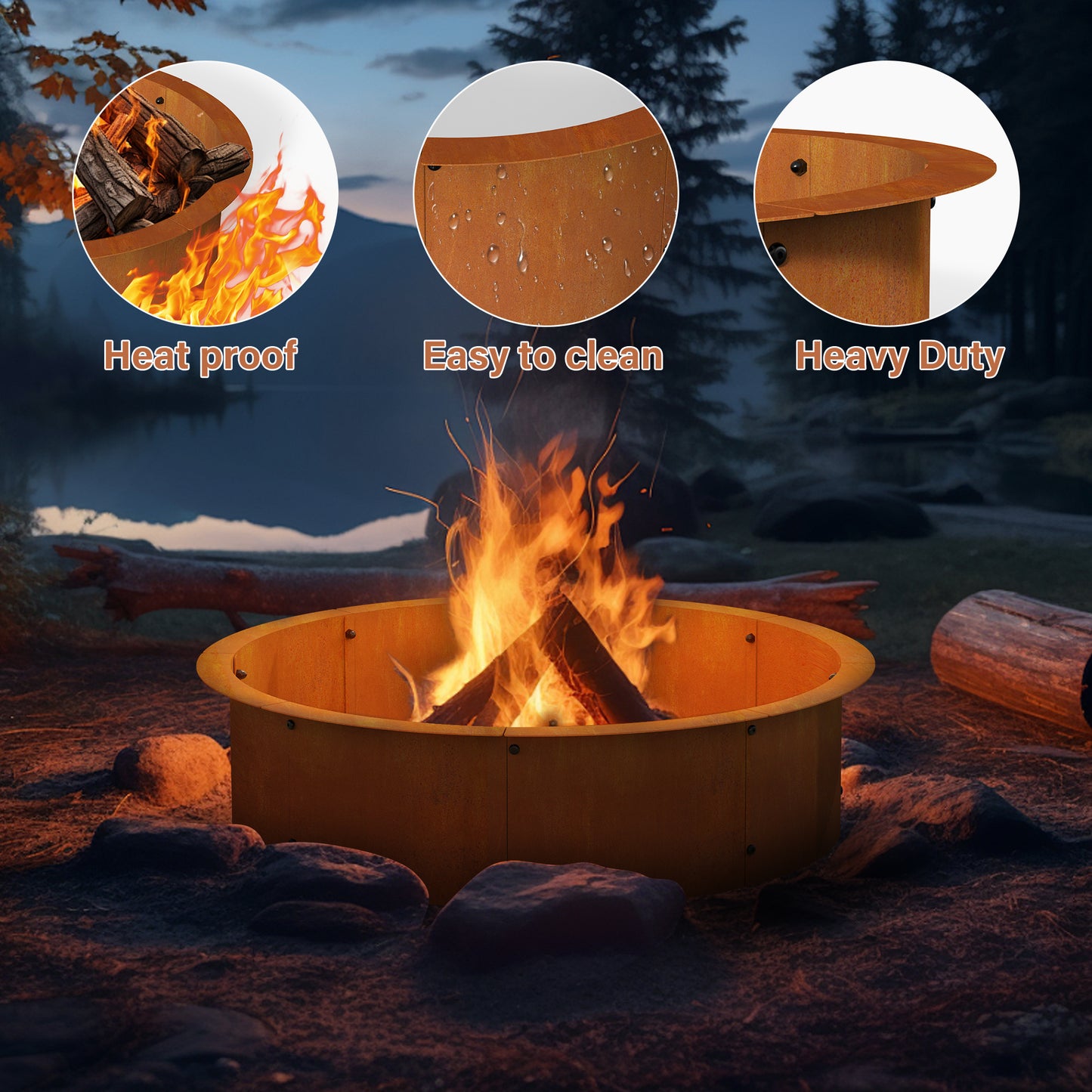 Outdoor Fire Pit Ring