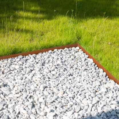 Corten Steel Edging Single Tooth 6 Pieces