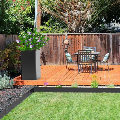 Black Wide-Toothed Design Metal Edging (6 Pieces)