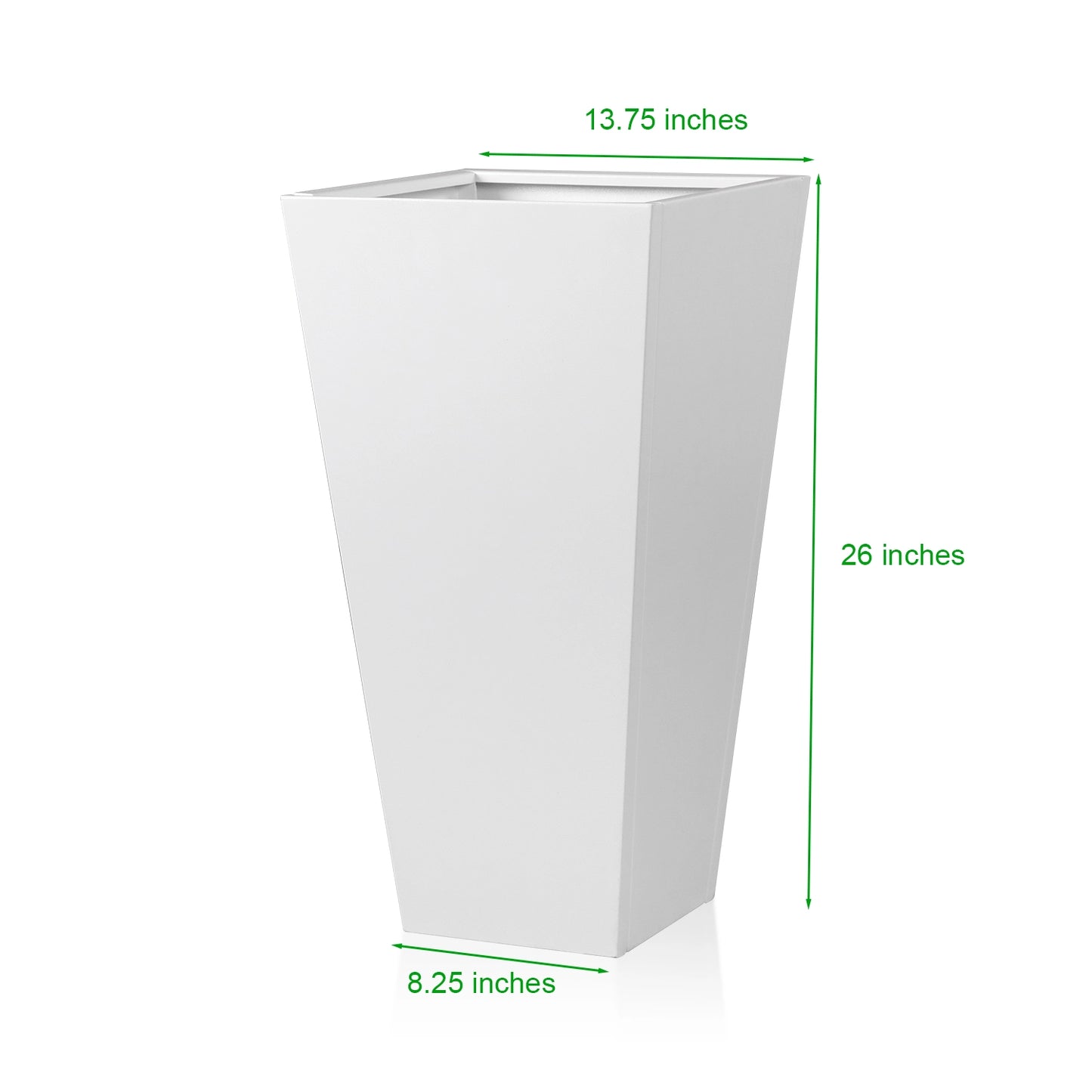 Trapezoid Spray Painting Planter With Partition