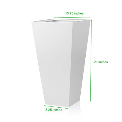Trapezoid Spray Painting Planter With Partition