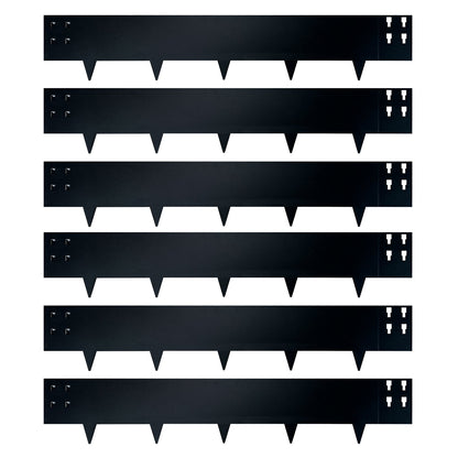 Black Spray Painting Edging Single Tooth 6 Pieces
