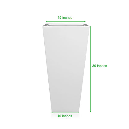 Trapezoid Spray Painting Planter With Partition