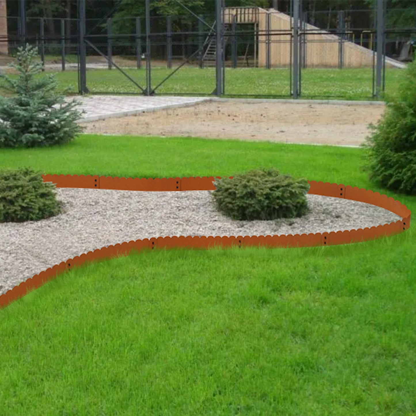 Heavy Duty Scalloped Edges Garden Edging (6 Pieces)