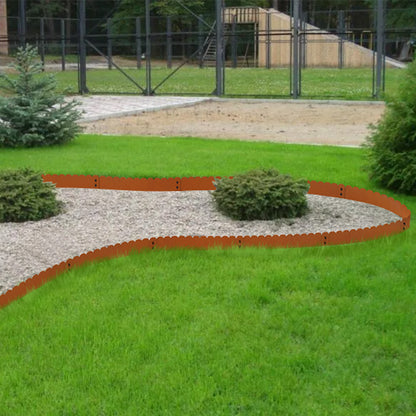 Heavy Duty Scalloped Edges Garden Edging (6 Pieces)