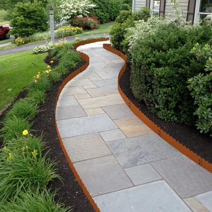 Heavy Duty Scalloped Edges Garden Edging (6 Pieces)