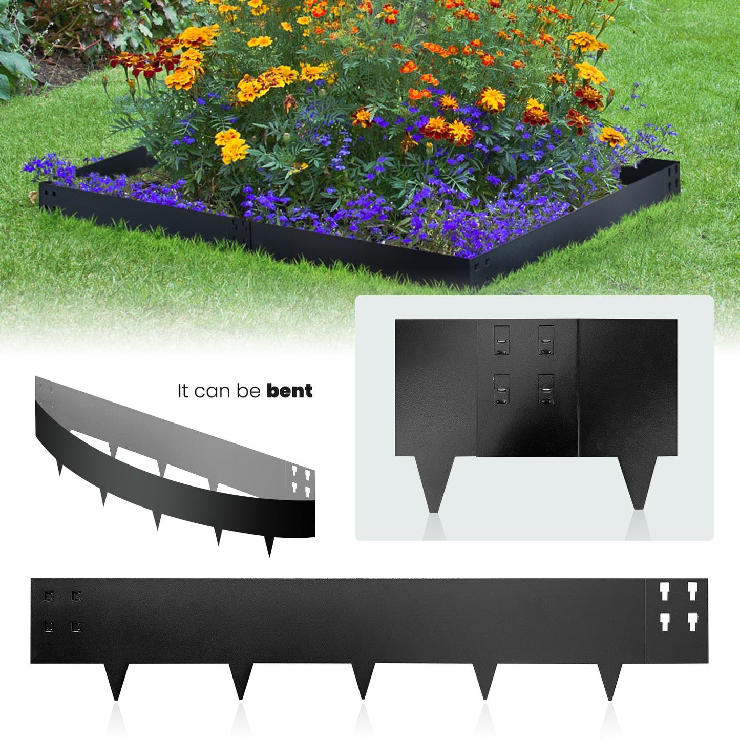 Black Spray Painting Edging Single Tooth 6 Pieces