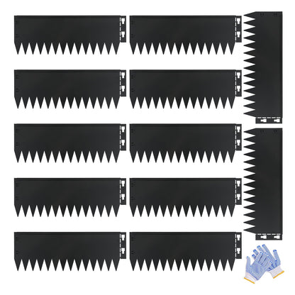 Buckle Black Spray Painting Edging Sets (12 Pieces)