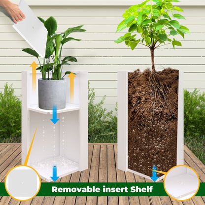 High Spray Painting Planter With Partition
