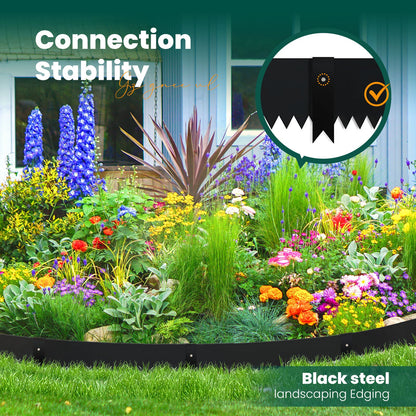 Black Spray Painting Landscape Edging Set (6 Pieces)