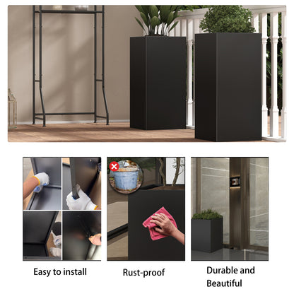 High Spray Painting Planter With Partition