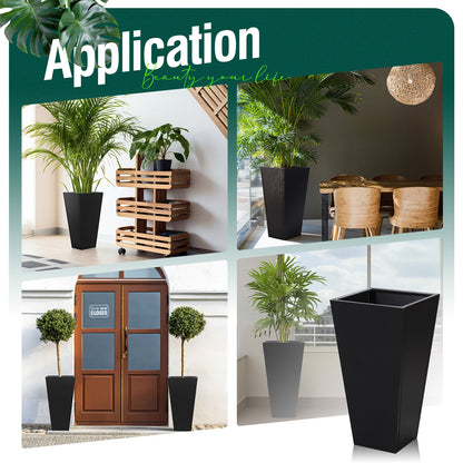 Trapezoid Spray Painting Planter With Partition