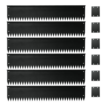 Top Bent Black Edging 6 Pieces