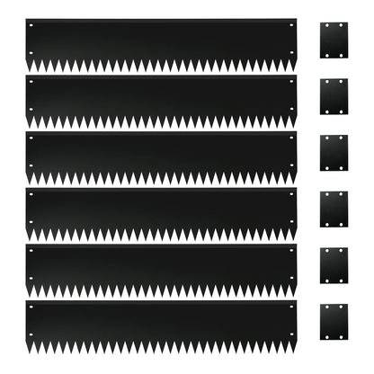 Top Bent Black Edging 6 Pieces