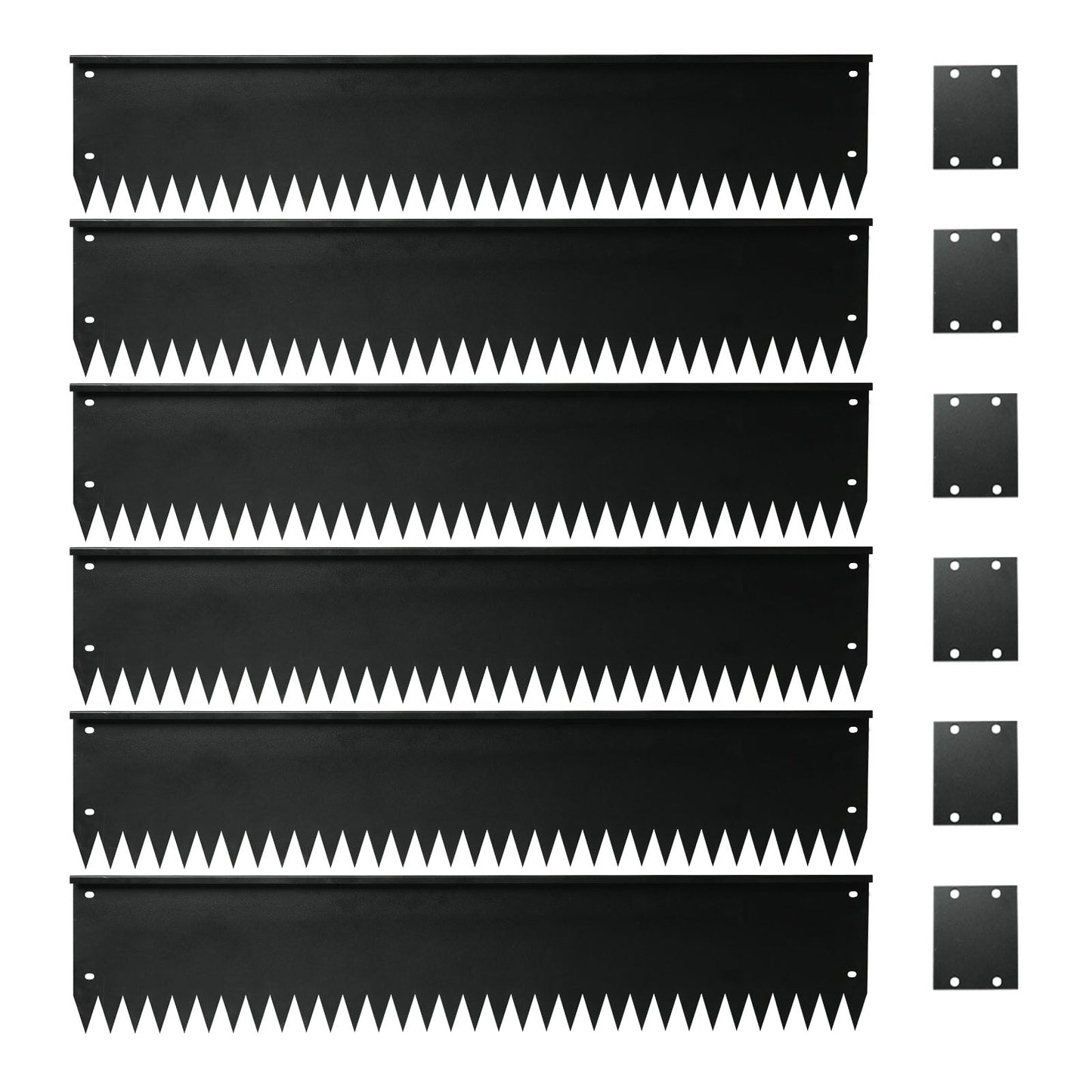 Top Bent Black Edging 6 Pieces