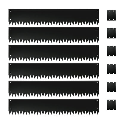 Top Bent Black Edging 6 Pieces