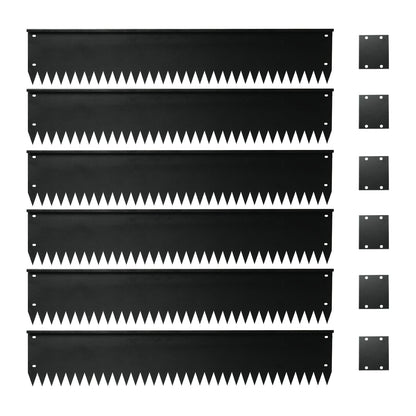 Top Bent Black Edging 6 Pieces