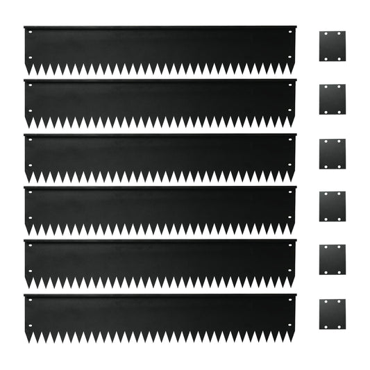 Top Bent Black Edging 6 Pieces