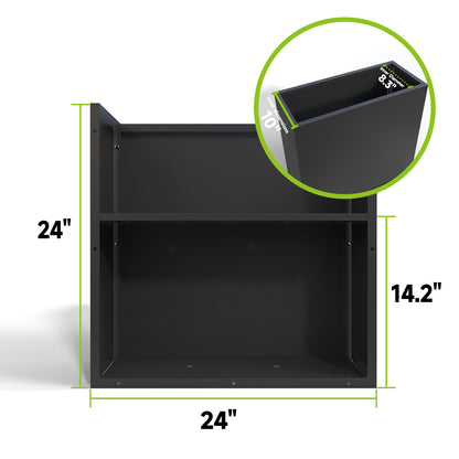 Rectangular Spray Painting Planter With Partition