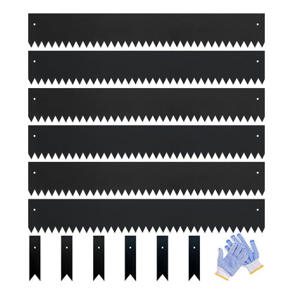 Black Spray Painting Landscape Edging Set (6 Pieces)