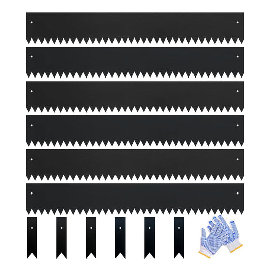 Black Spray Painting Landscape Edging Set (6 Pieces)