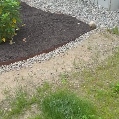 Rust Corten Steel Buckle Edging (6 Pieces)