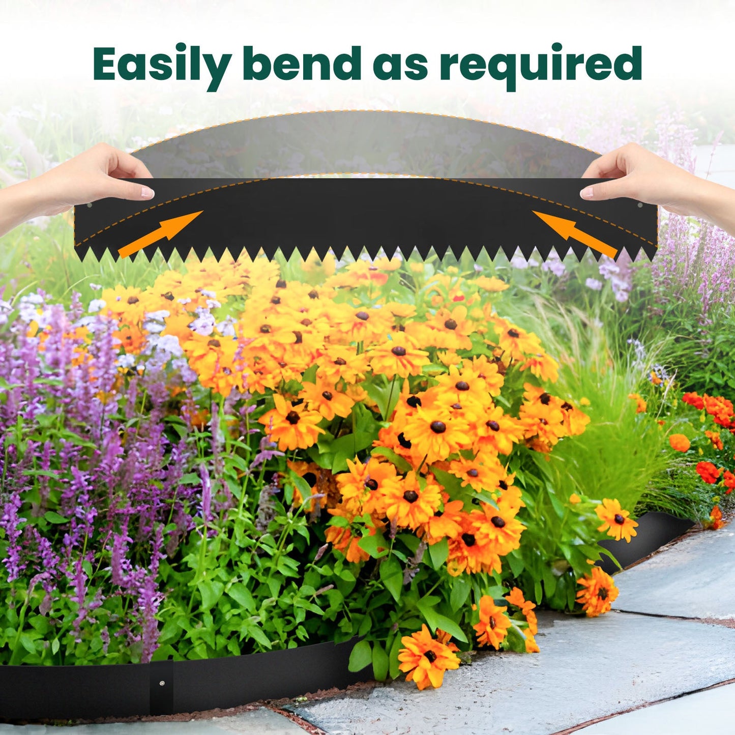 Black Spray Painting Landscape Edging Set (6 Pieces)